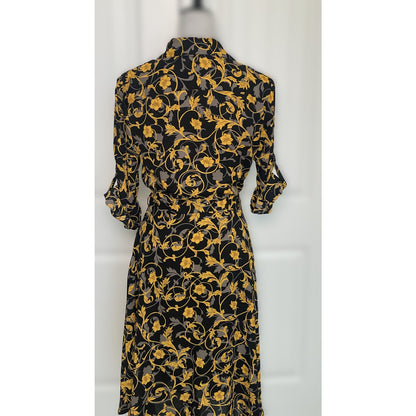 Nanette Lepore Half Sleeve Midi Shirt Dress - Size 8