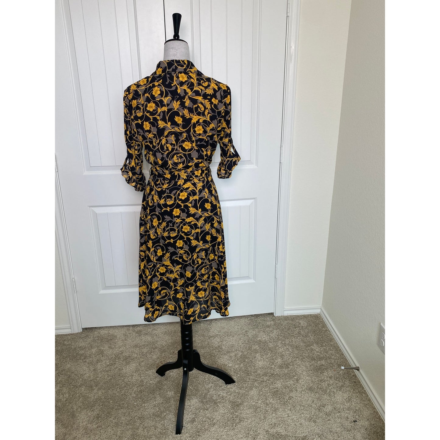 Nanette Lepore Half Sleeve Midi Shirt Dress - Size 8