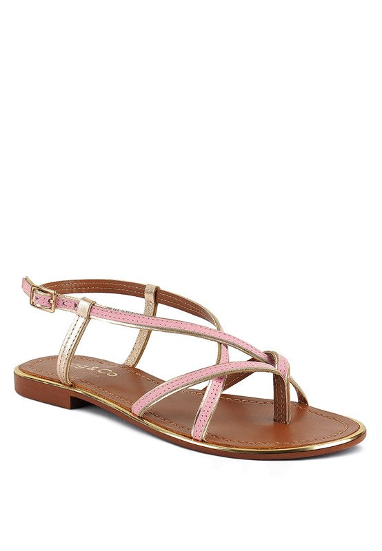 PHEOBE Strappy Flat Sandals