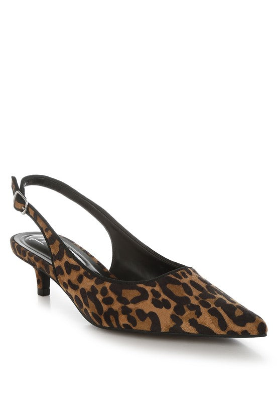 Jahzara Slingback Kitten Heel Sandals