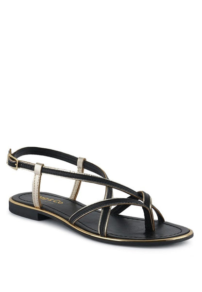 PHEOBE Strappy Flat Sandals