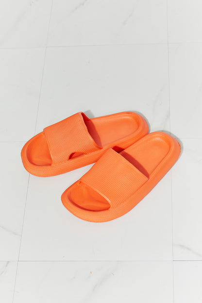 Arms Around Me Open Toe Slide Shoes in Orange