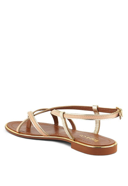 PHEOBE Strappy Flat Sandals