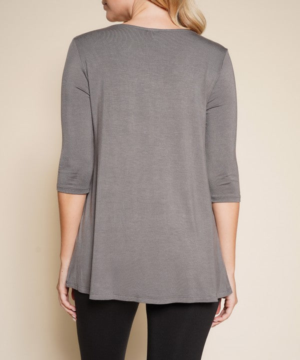 BAMBOO ELBOW TUNIC