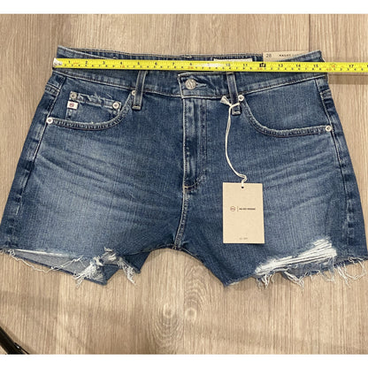 NWT AG Jeans Hailey Cut-Off Ex-Boyfriend Denim Shorts - Size 28