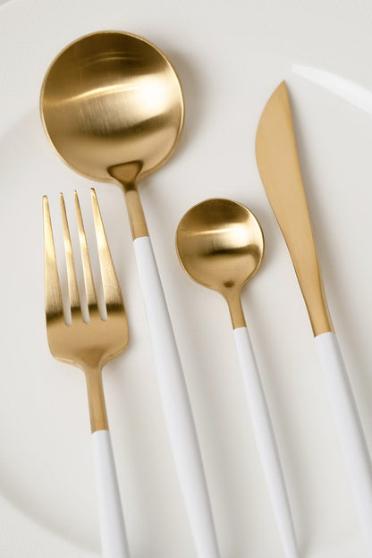 Gold Plated Stainless Steel Cutlery Set