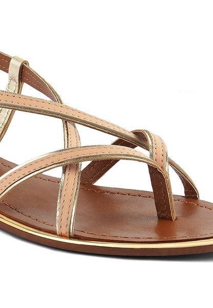 PHEOBE Strappy Flat Sandals