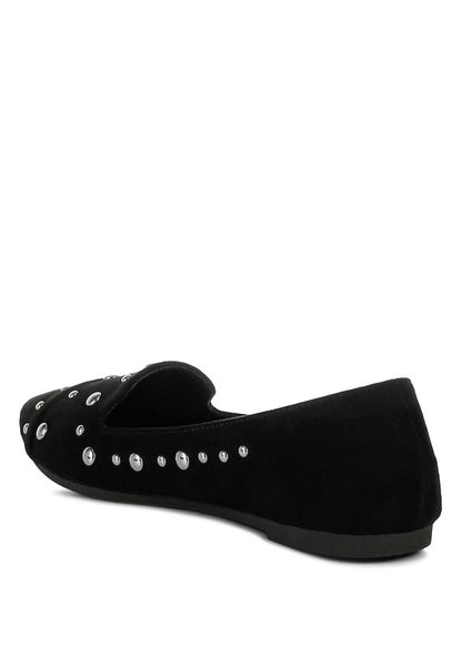 Olesia Stud Emebllished Ballet Flats