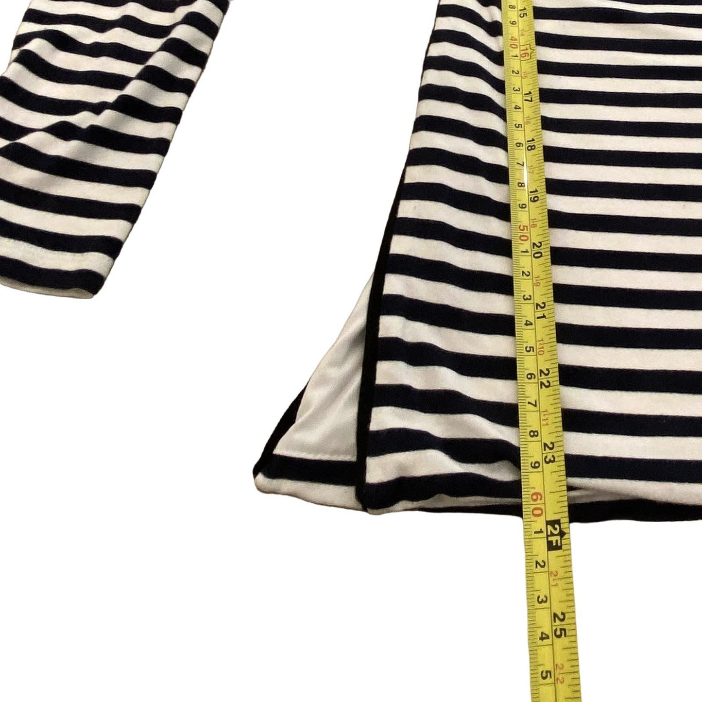 Stylish White House ~Black Market Striped Crewneck with Lining - Size - XXS