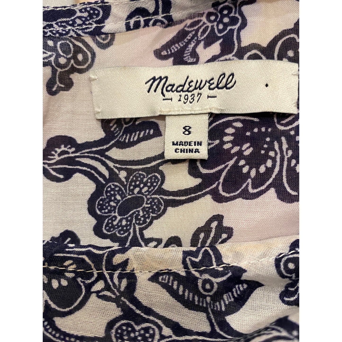 Silky Madewell Lightweight Top - Size 8