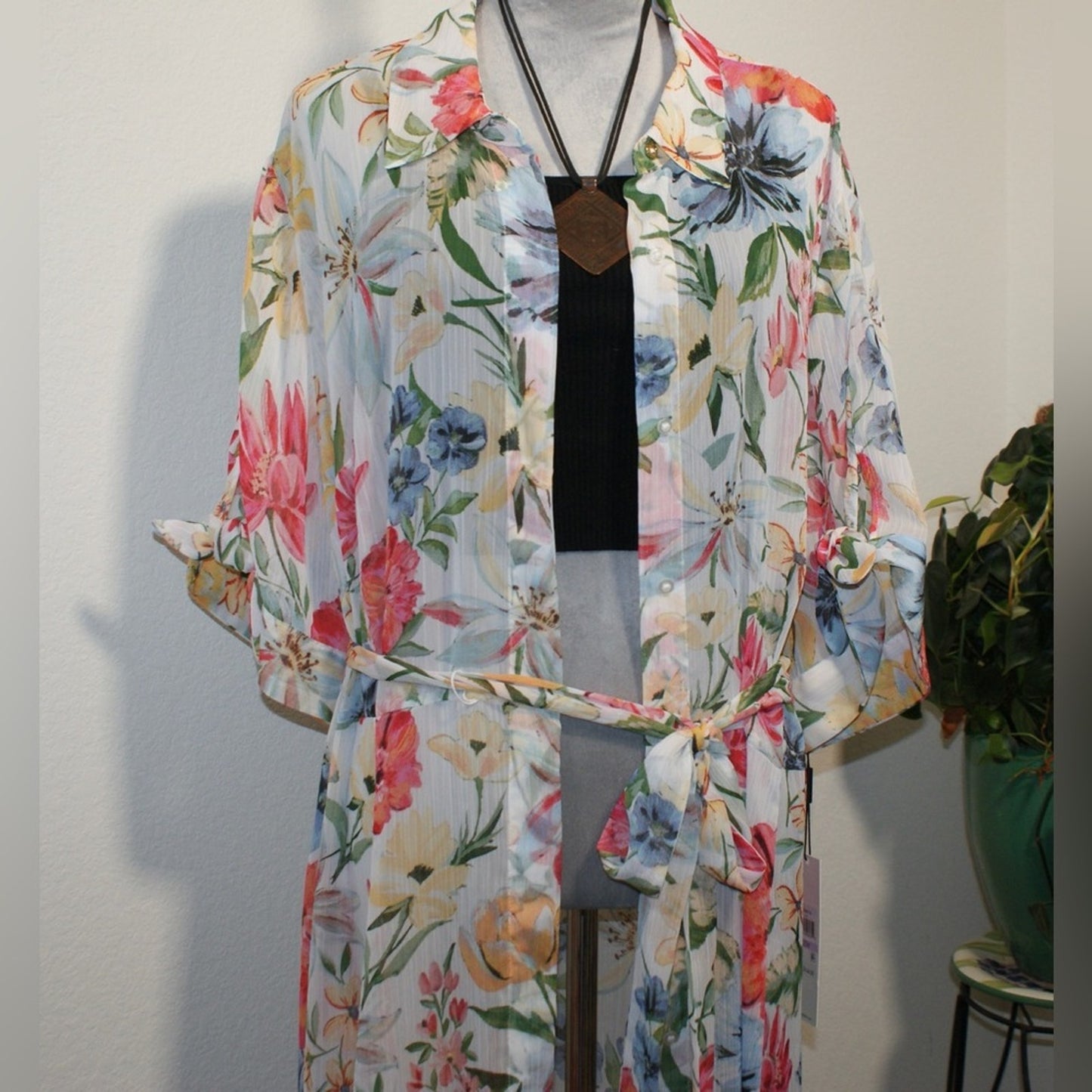 Calvin Klein Woman’s Sheer Floral Cover up - Size 22W