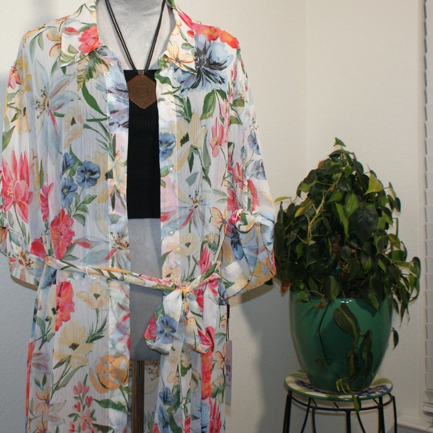 Calvin Klein Woman’s Sheer Floral Cover up - Size 22W